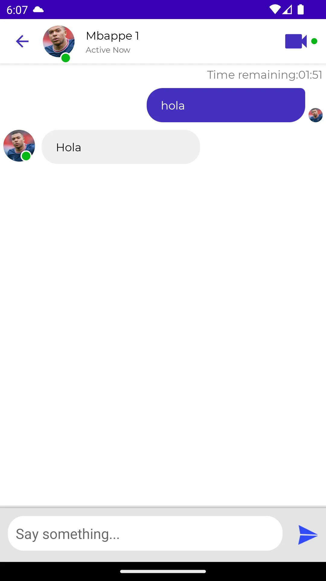 Mbappe Fake Video Call screenshot