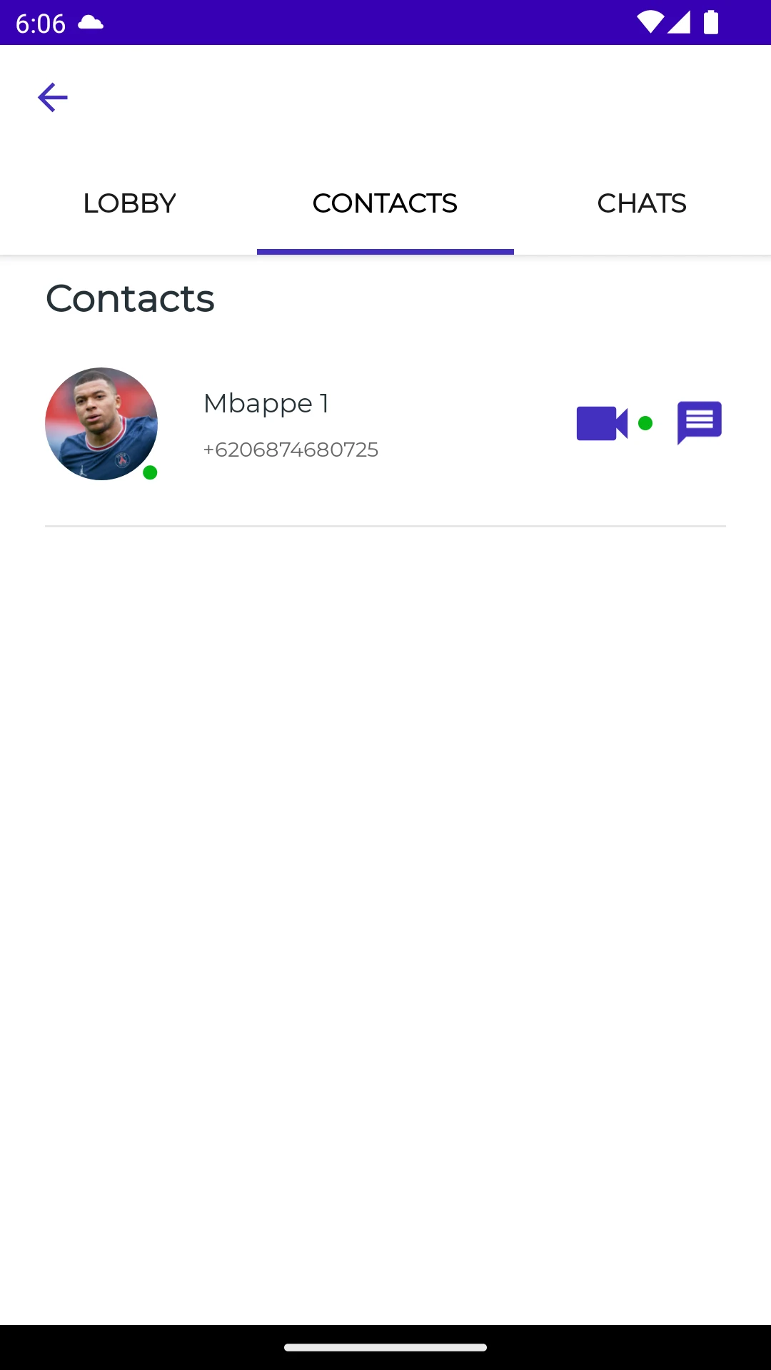 Mbappe Fake Video Call screenshot